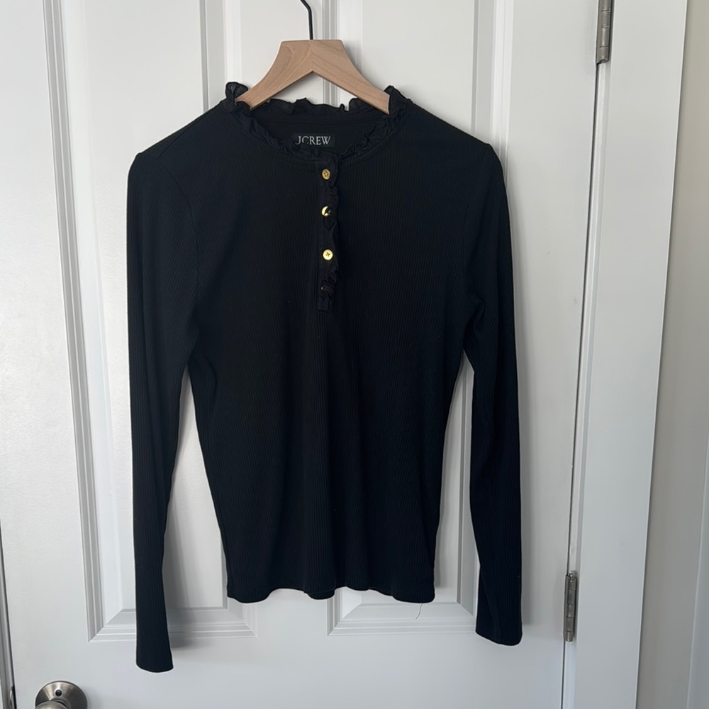 J.Crew Ruffle Henley